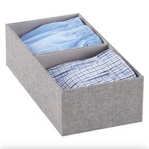 NWT Cambridge Drawer Organizer 2-Section in Grey (but looks brown)